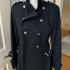 Buffalo/David Bitton Plaid Military Style Coat